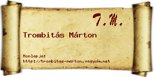 Trombitás Márton névjegykártya